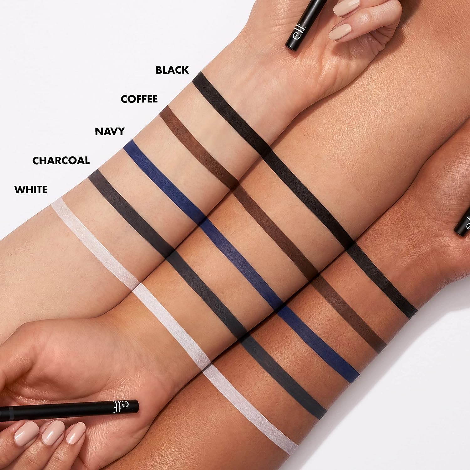 e.l.f. No Budge Retractable Eyeliner, Creamy, Ultra-Pigmented & Waterproof, Creates Bold & Defined Lines, Vegan & Cruelty-Free, Black 0.006 Oz - Image 3
